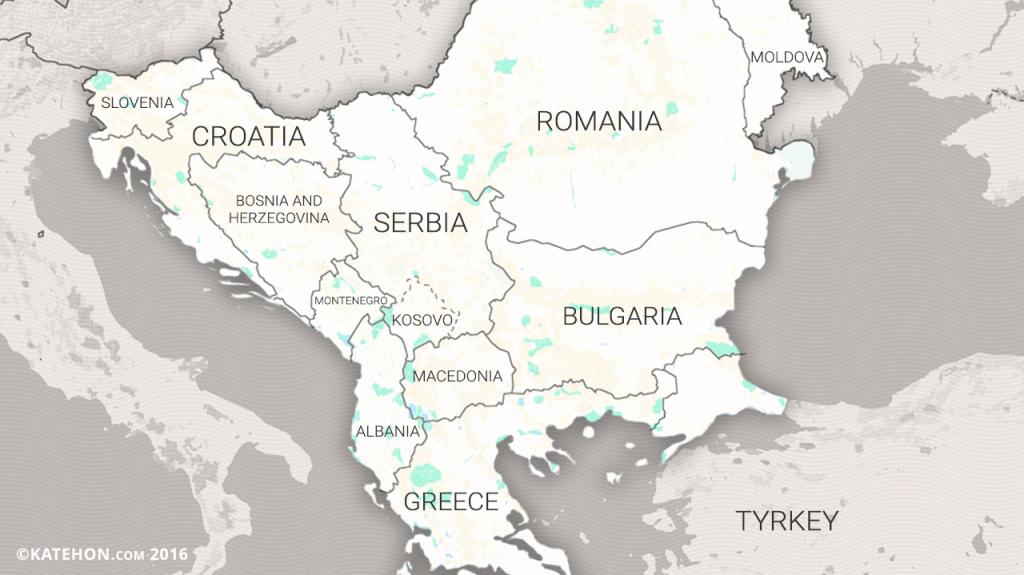 Fig. 1 Map of the Balkan countries