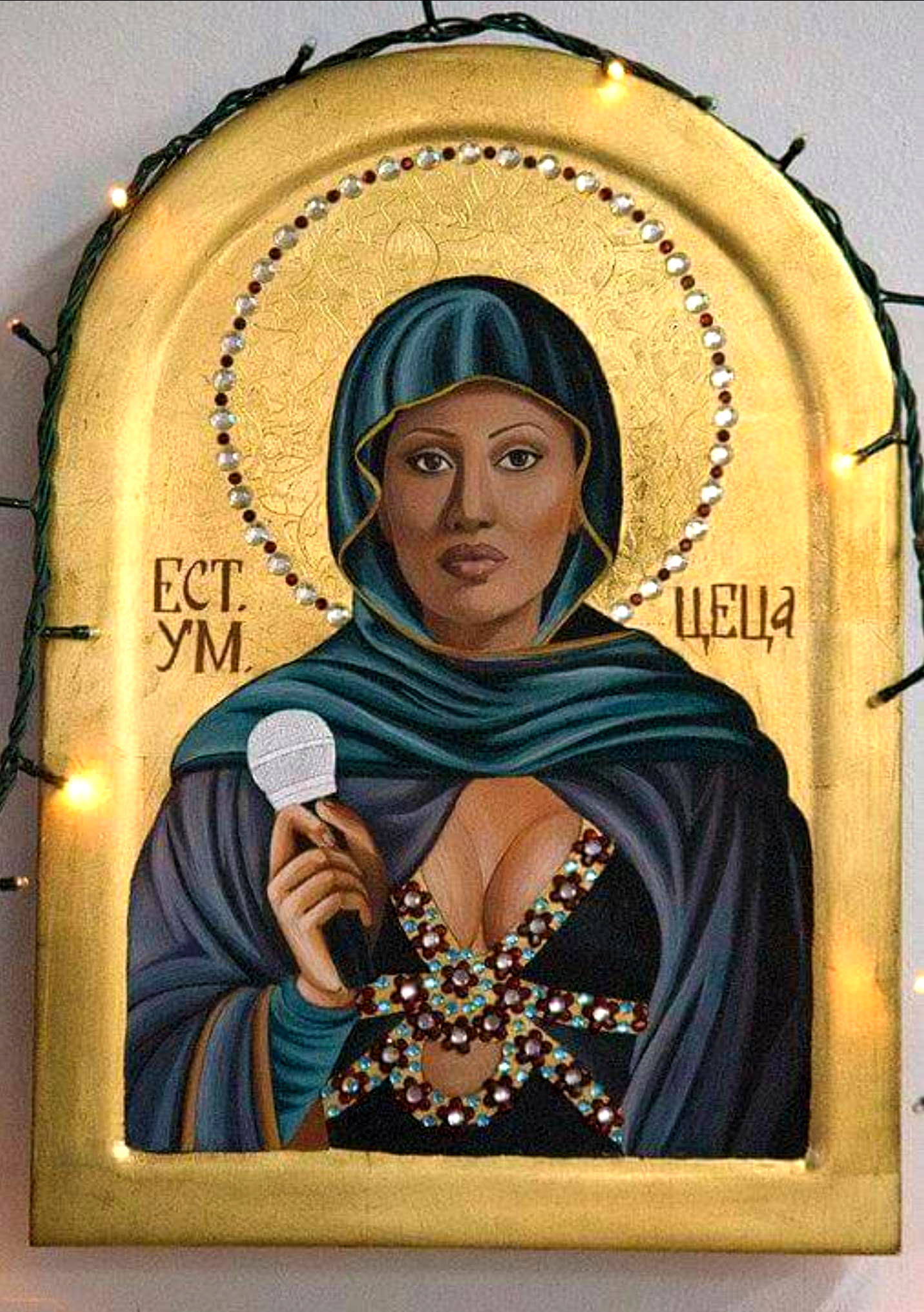 Fig.29 Turbo-folk icon Ceca as an Orthodox Icon by Vladislava Dzhurich
