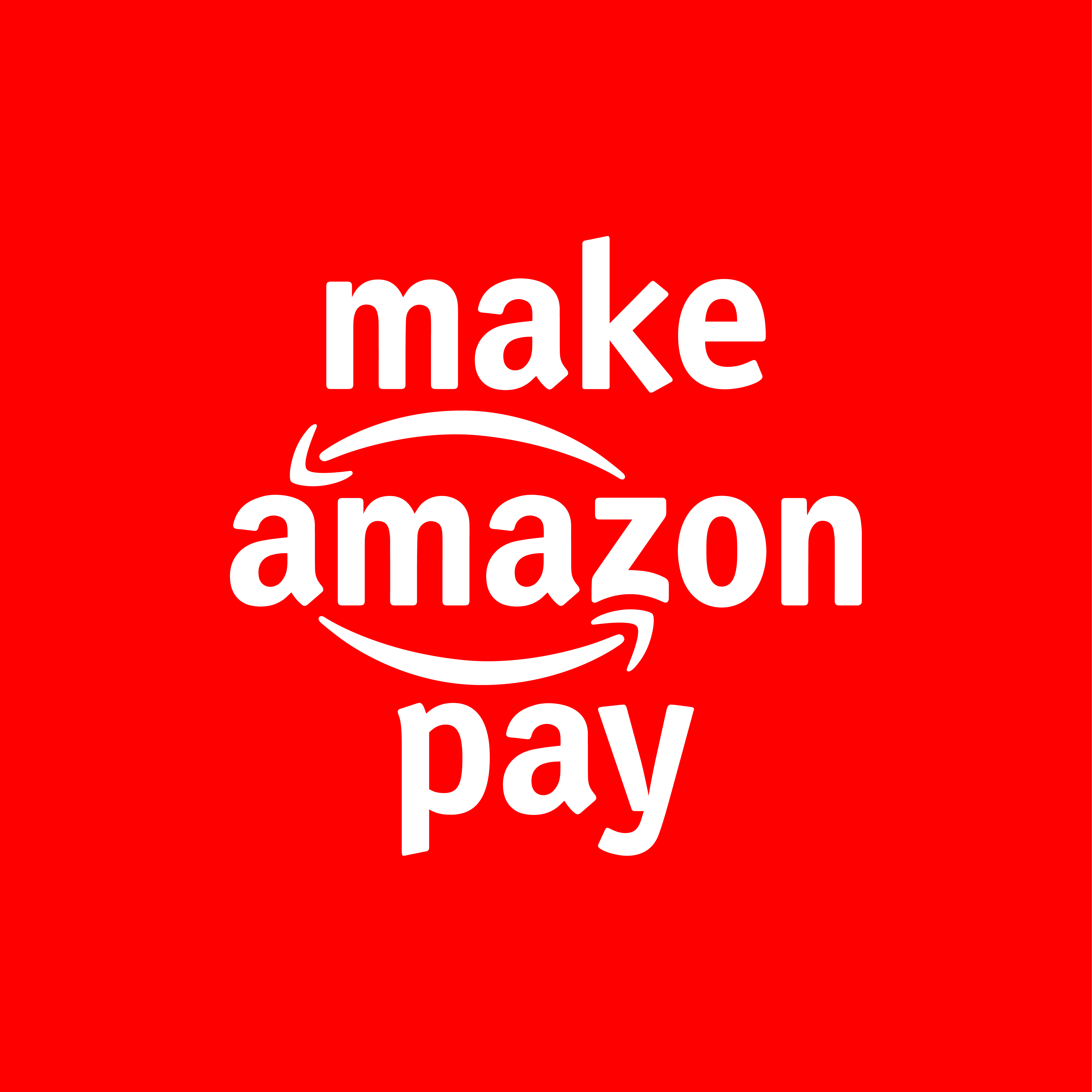 Studio Remco Van Bladel (2020). Logo for make amazon pay campaign in colour.
