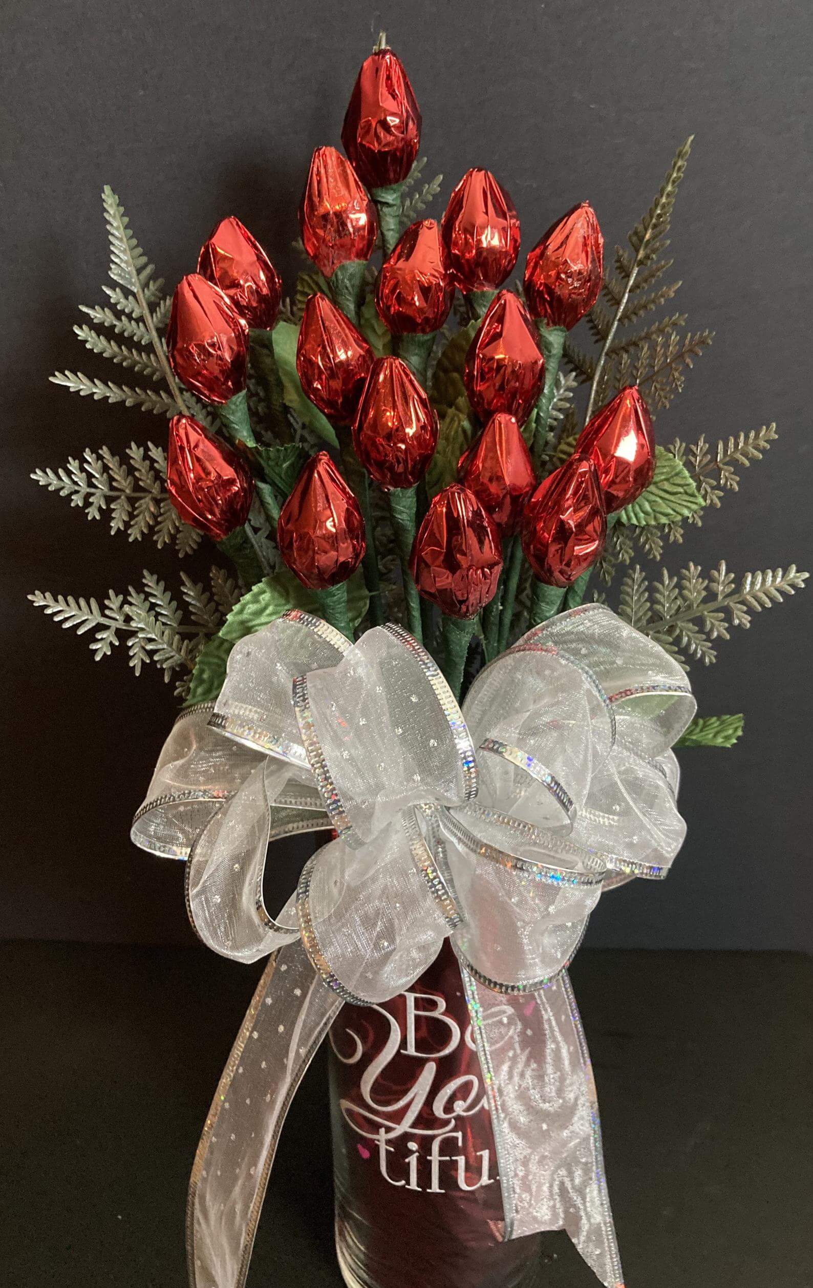 CPrarthanaPrayerGifts (2020). “Tell her how beautiful she is with this Be “You” Tiful Hershey’s Kisses 16 Rose Bouquet. There are 32 milk chocolate pieces in this arrangement. Each bud is made of 2 kisses. The bow may be slightly different due to availability of seasonal ribbon.” www.prarthanaprayegifts.com