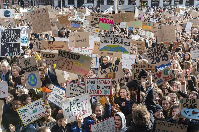 Climate march, The Hague. Author unknown (2020).