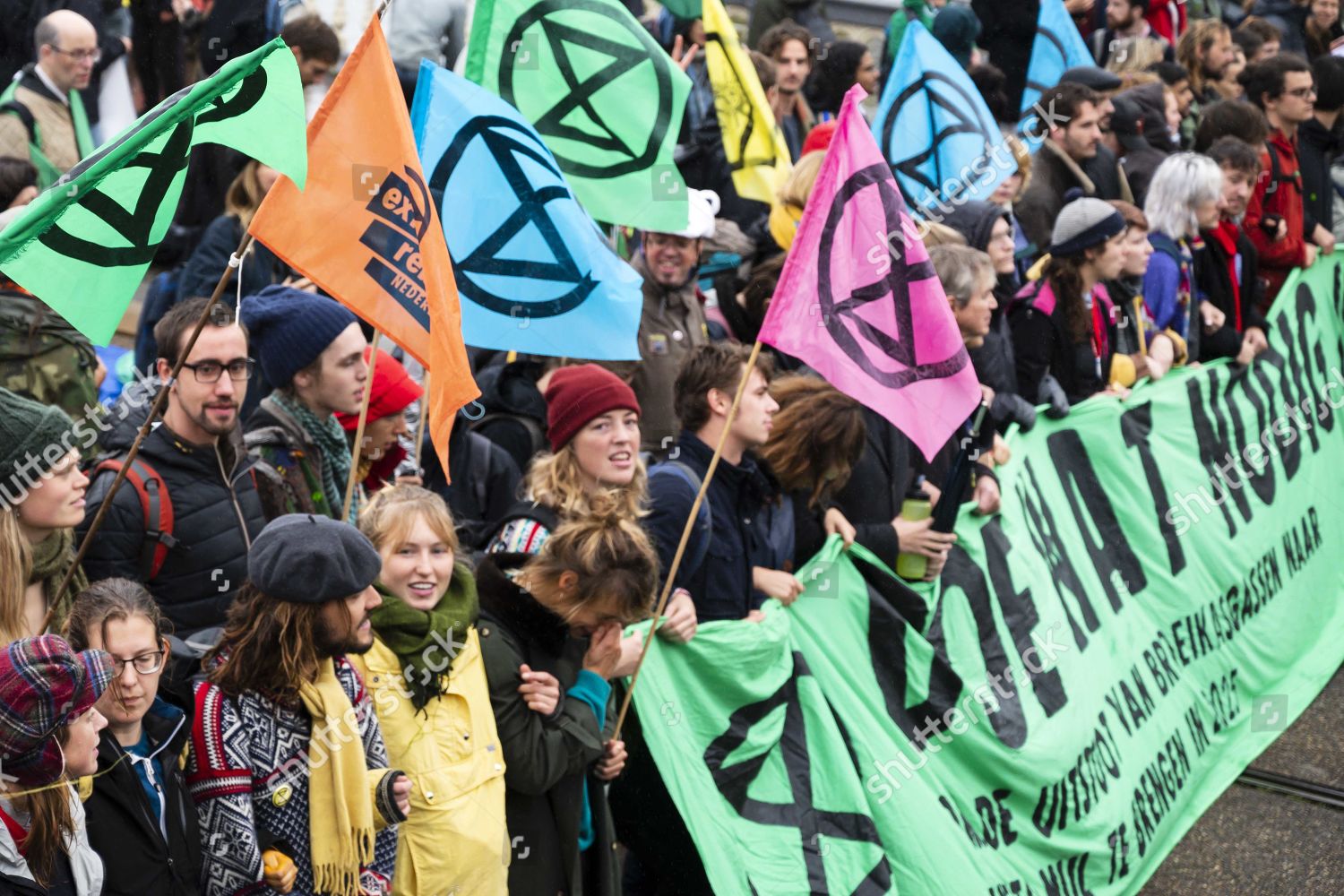 Picture from Extinction Rebellion event, Amsterdam. Author unknown (2020).