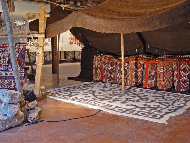 Kilim bags and tents