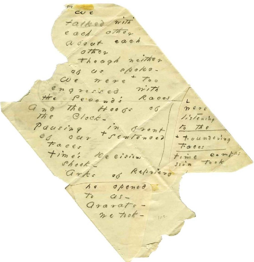 Fig. 4. One of Emily Dickinson’s envelope poems