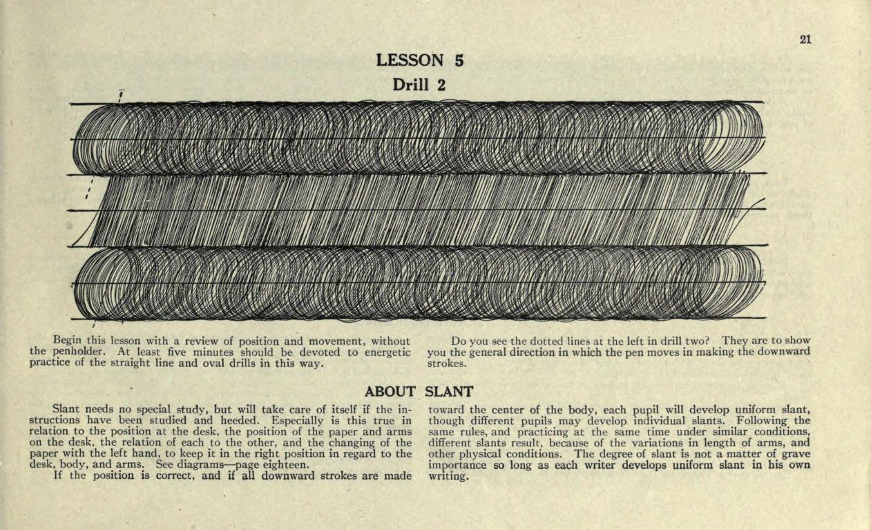 Palmer Method oval drills
