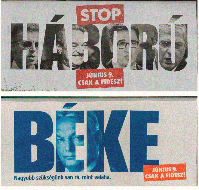 Háború billboard, Fidesz 2024
